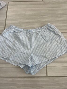 wild fable Light Blue and White Striped Women’s Shorts